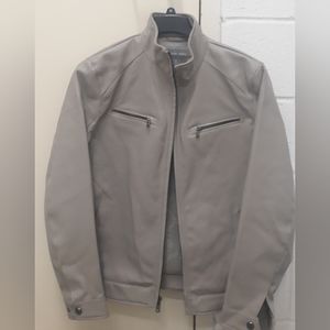 Michael Kors men's Jacket medium size with zipper, bone color, gorgeous lining